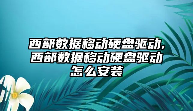 西部數據移動硬盤驅動,西部數據移動硬盤驅動怎么安裝