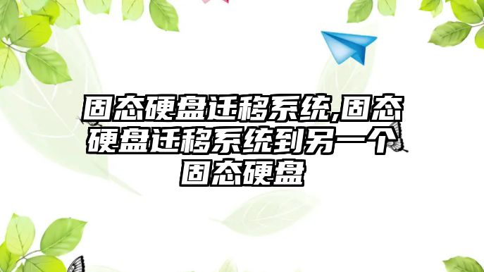 固態硬盤遷移系統,固態硬盤遷移系統到另一個固態硬盤