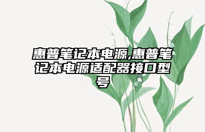 惠普筆記本電源,惠普筆記本電源適配器接口型號(hào)